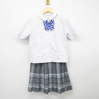 【中古】福島県 尚志高等学校 女子制服 4点 (シャツ・スカート) sf043858