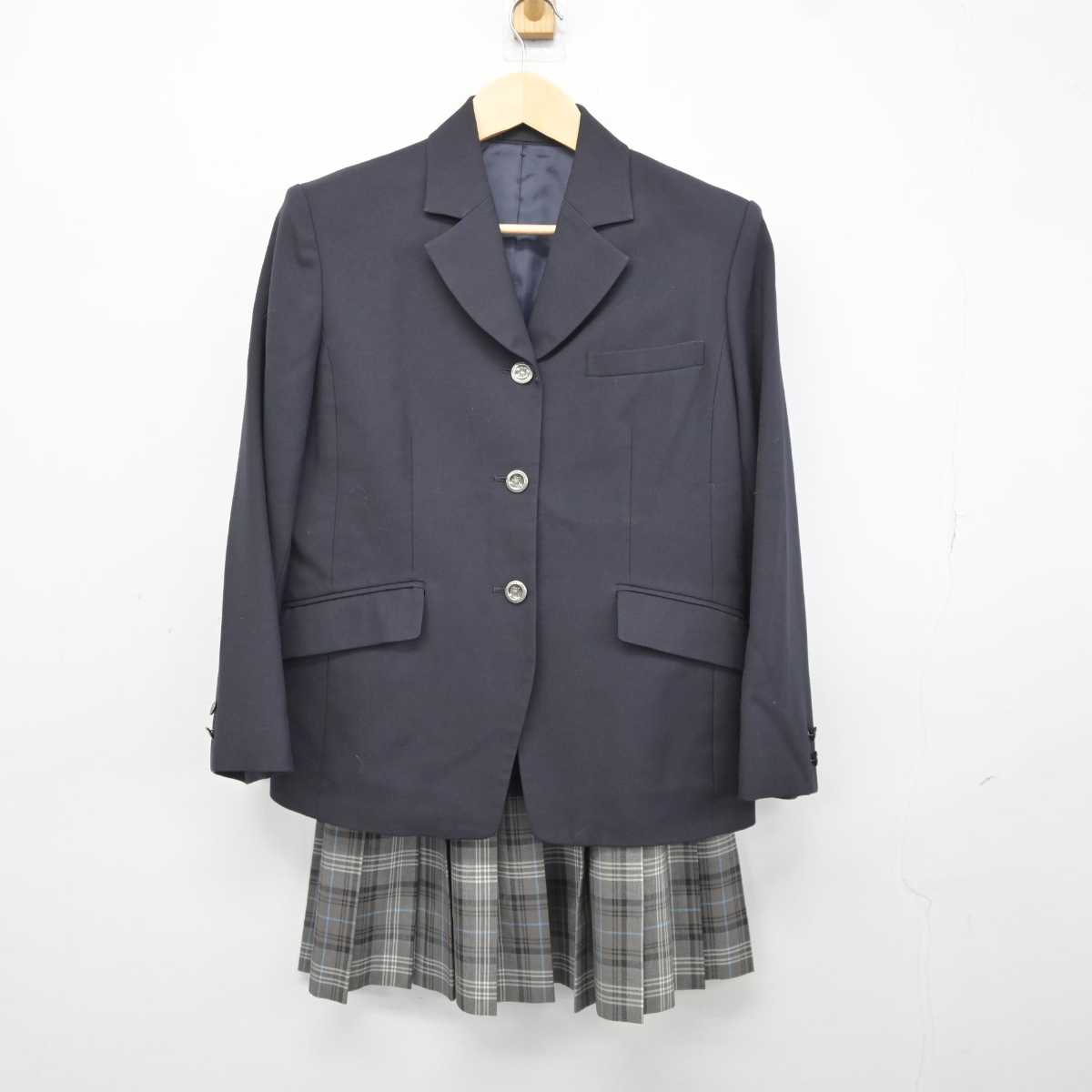 【中古】埼玉県 淑徳与野高等学校 女子制服 3点 (ブレザー・スカート・スカート) sf043875