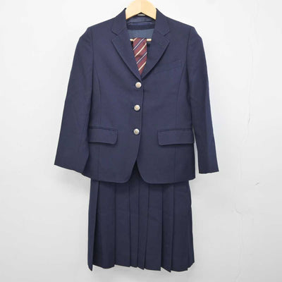 【中古】熊本県 必由館高等学校 女子制服 3点 (ブレザー・ジャンパースカート) sf043908