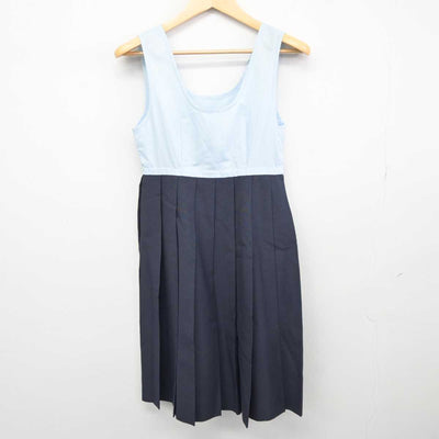 【中古】熊本県 必由館高等学校 女子制服 4点 (ニットベスト・シャツ・ジャンパースカート) sf043909