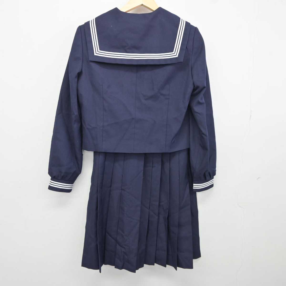 【中古】茨城県 東海南中学校 女子制服 2点 (セーラー服・スカート) sf043911