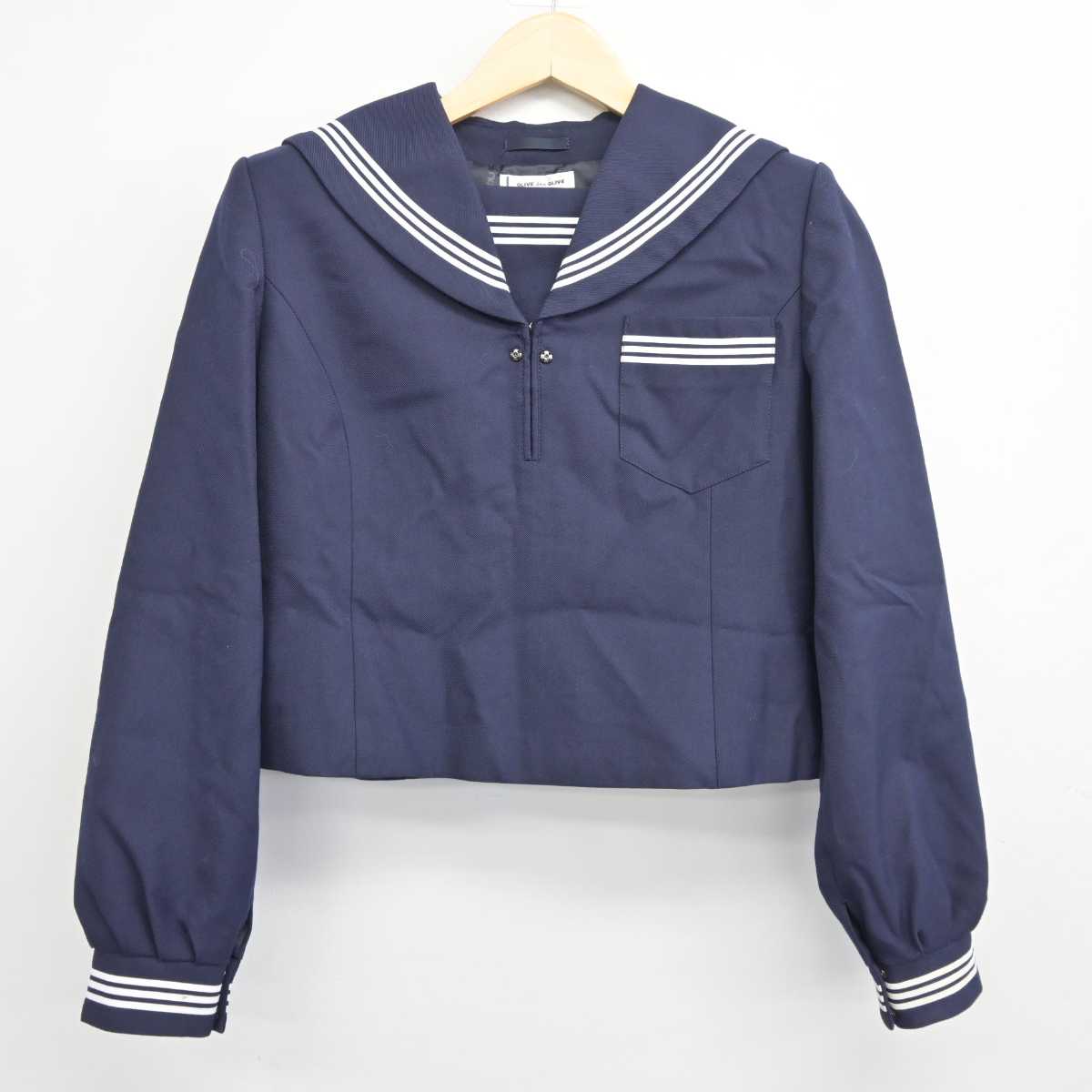 【中古】茨城県 東海南中学校 女子制服 2点 (セーラー服・スカート) sf043911