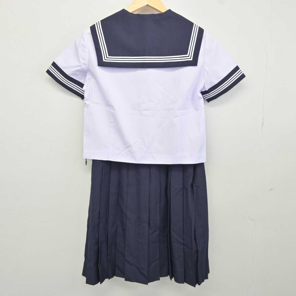 【中古】茨城県 東海南中学校 女子制服 3点 (セーラー服・スカート) sf043912