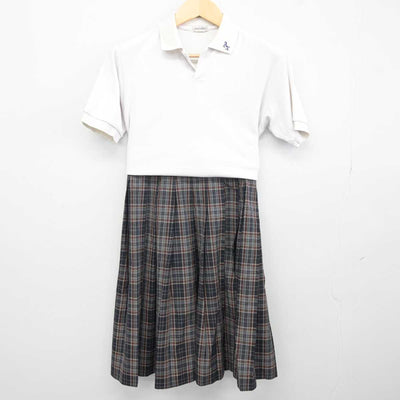 【中古】東京都 足立区立第十中学校 女子制服 2点 (シャツ・スカート) sf043919