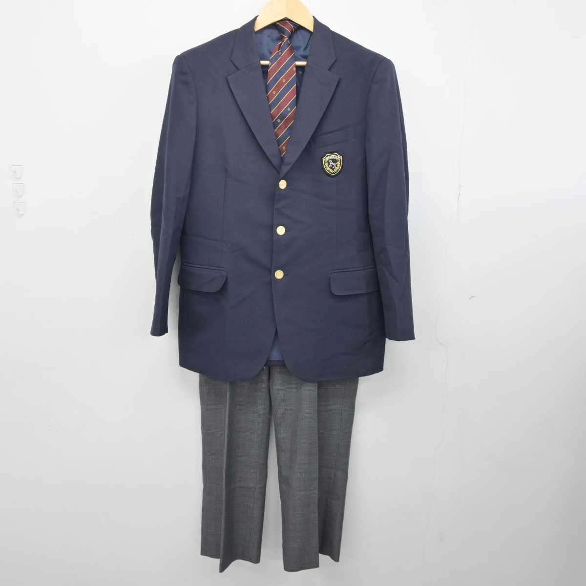 【中古】東京都 足立区立第十中学校 男子制服 4点 (ブレザー・ズボン・ズボン) sf043922