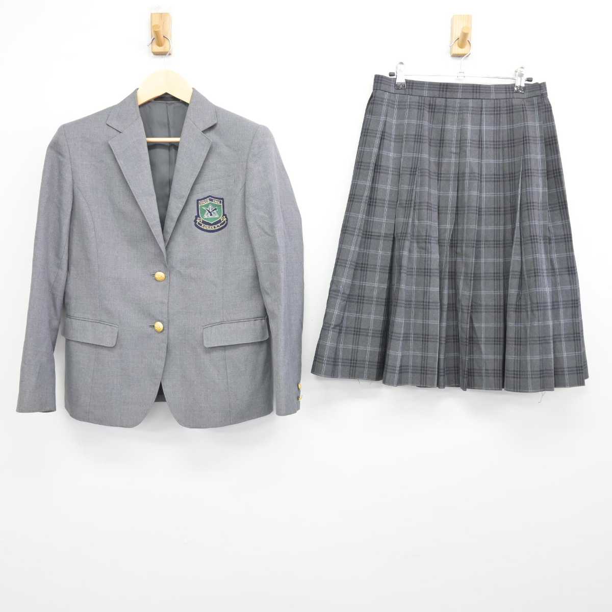 【中古】新潟県 江南高等特別支援学校 女子制服 2点 (ブレザー・スカート) sf043924