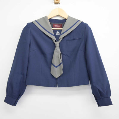 【中古】千葉県 天戸中学校 女子制服 3点 (セーラー服・スカート) sf043936