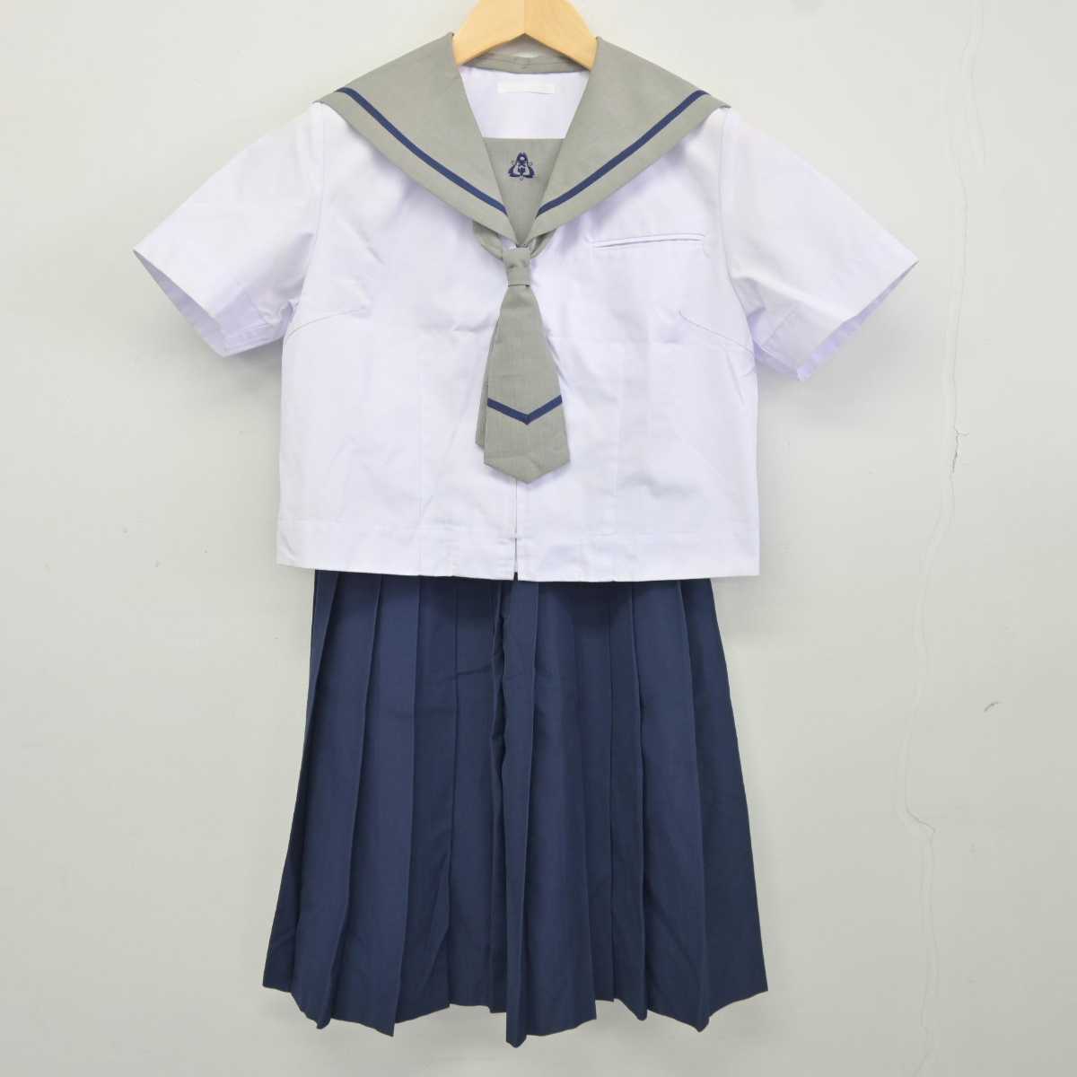 【中古】千葉県 天戸中学校 女子制服 5点 (セーラー服・スカート) sf043937