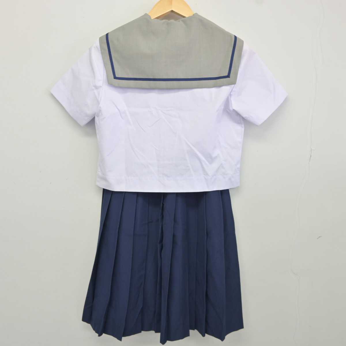 【中古】千葉県 天戸中学校 女子制服 5点 (セーラー服・スカート) sf043937