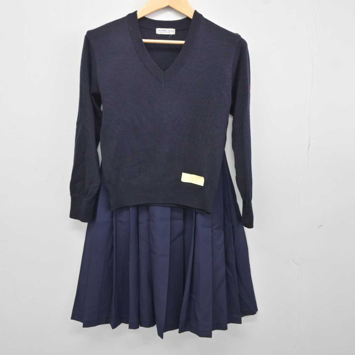 【中古】奈良県 帝塚山高等学校 女子制服 2点 (ニット・スカート) sf043940