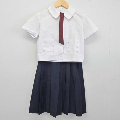 【中古】奈良県 帝塚山高等学校 女子制服 3点 (シャツ・スカート) sf043941