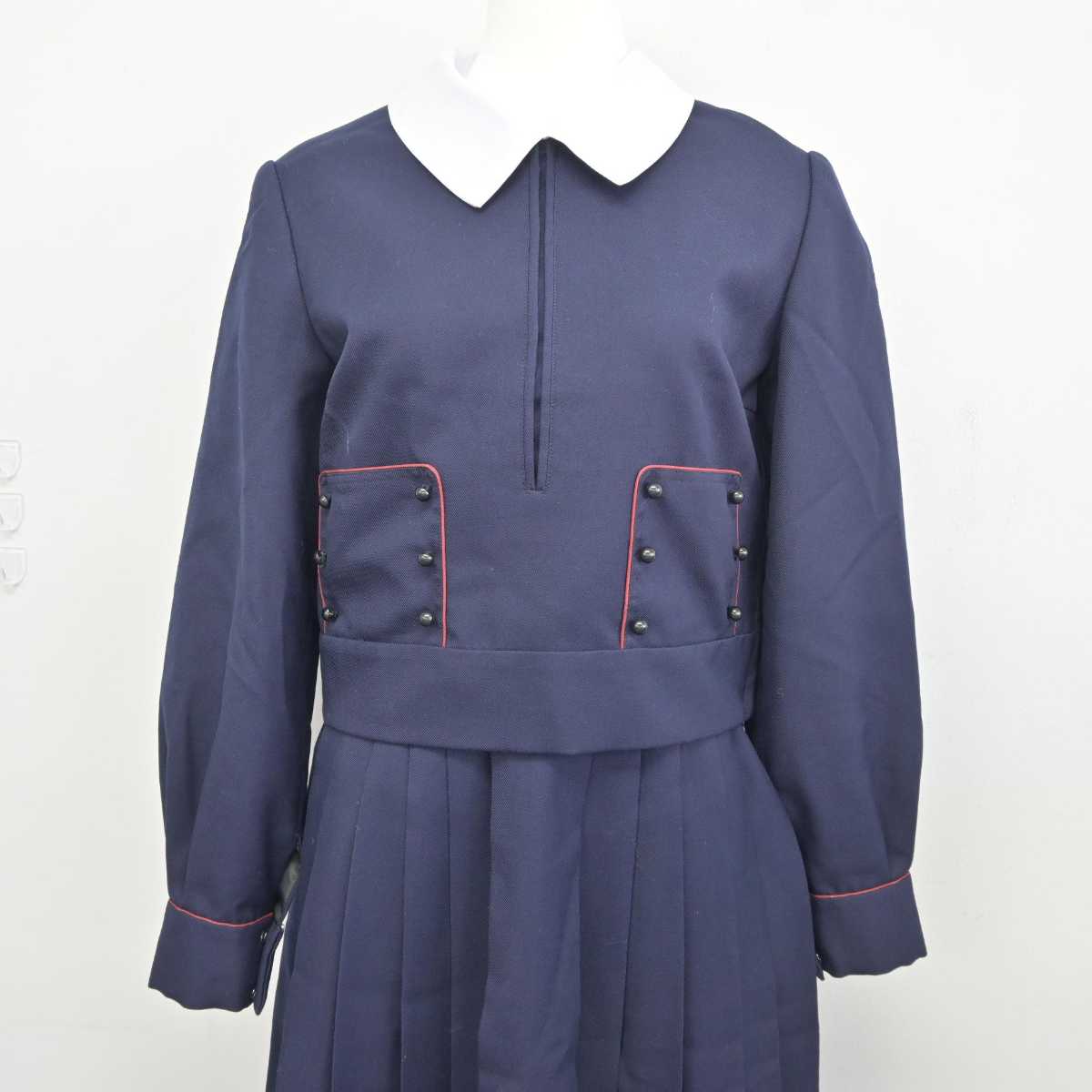 【中古】奈良県 帝塚山中学校 女子制服 2点 (ブレザー・スカート) sf043944