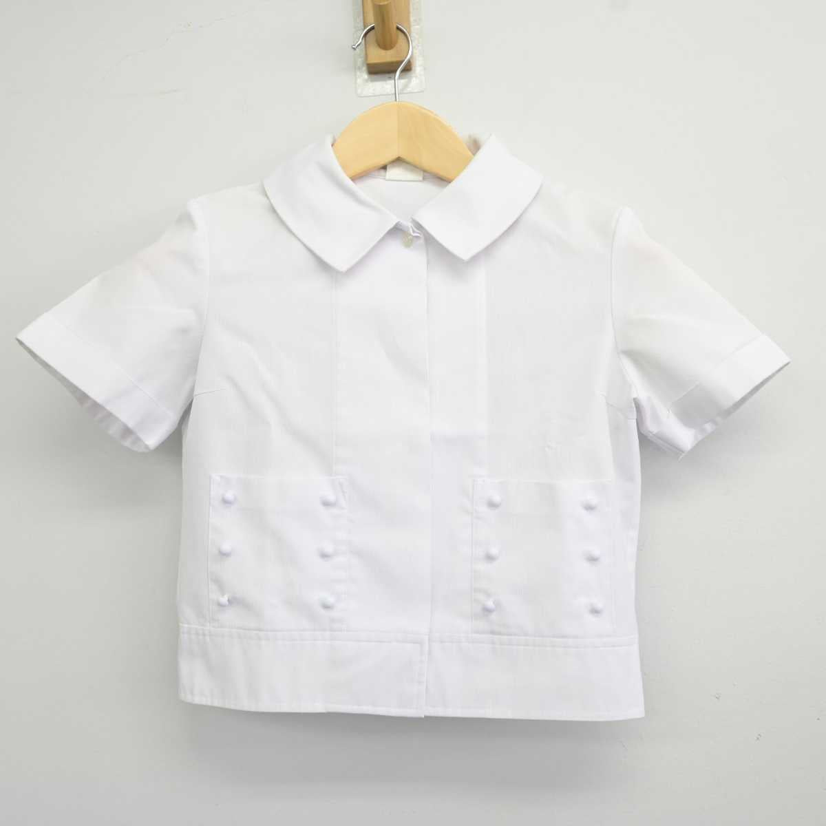 【中古】奈良県 帝塚山中学校 女子制服 2点 (シャツ・スカート) sf043945