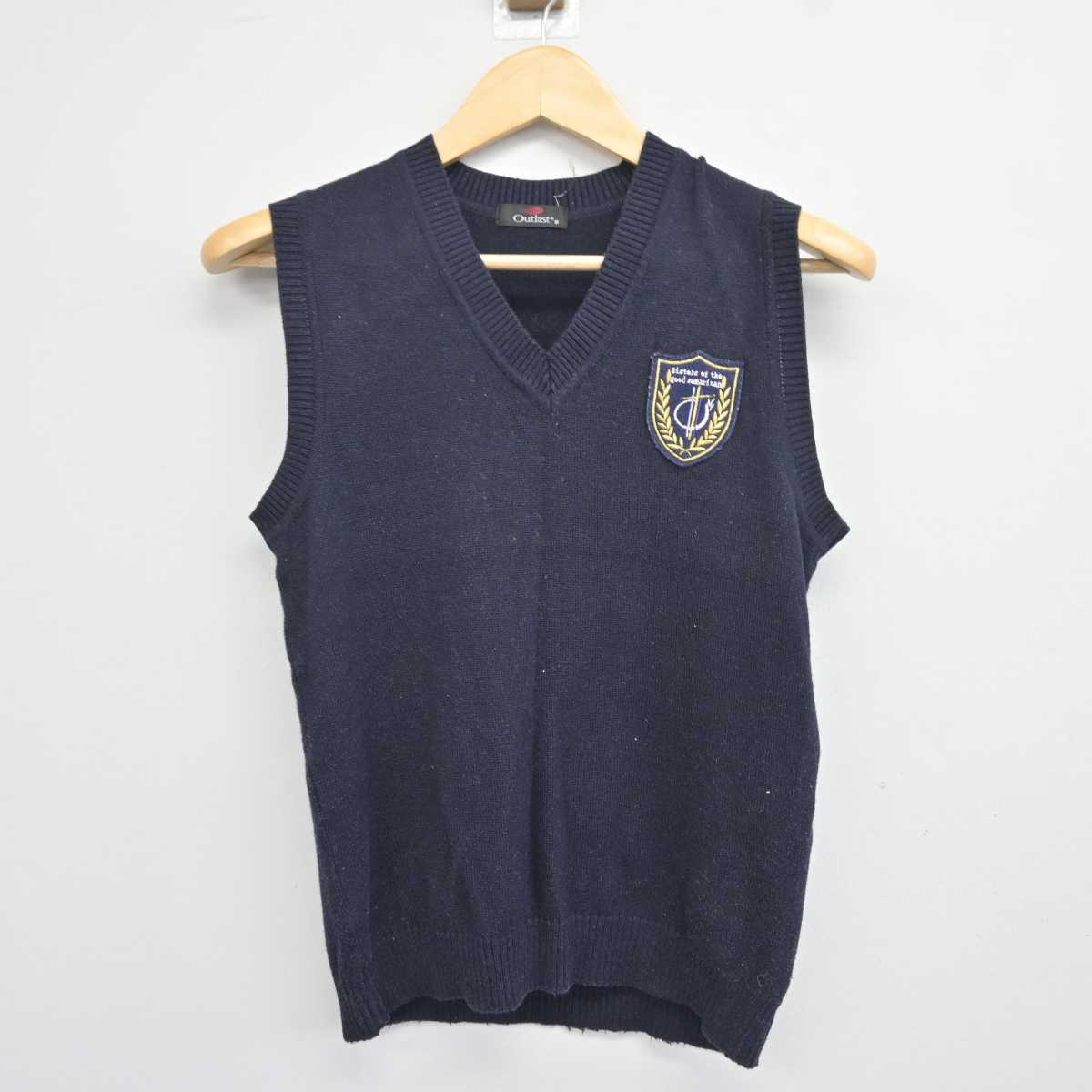 【中古】長崎県 聖和女子学院中学校高等学校 女子制服 2点 (ニットベスト・シャツ) sf043952