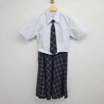 【中古】長崎県 聖和女子学院中学校高等学校 女子制服 3点 (シャツ・スカート) sf043953