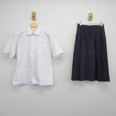 【中古】静岡県 観山中学校 女子制服 2点 (シャツ・スカート) sf043960