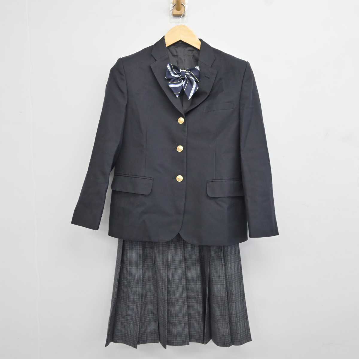 【中古】東京都 江東区立第三砂町中学校 女子制服 3点 (ブレザー・スカート) sf043967