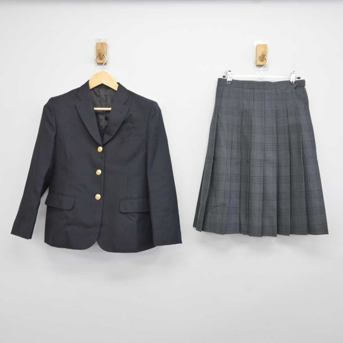 【中古】東京都 江東区立第三砂町中学校 女子制服 3点 (ブレザー・スカート) sf043967