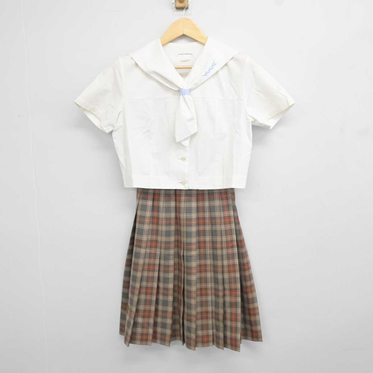 【中古】愛知県 名城大学附属高等学校 女子制服 2点 (セーラー服・スカート) sf043969