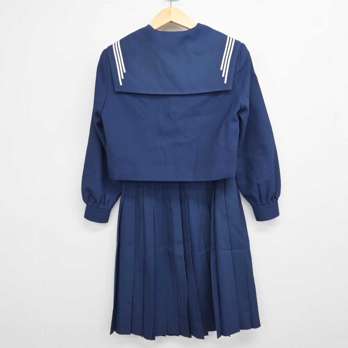 【中古】愛知県 愛知淑徳中学校高等学校 女子制服 3点 (セーラー服・スカート) sf043978