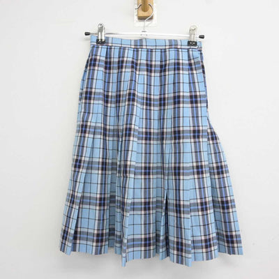 【中古】 クラーク記念国際高等学校 女子制服 3点 (ニットベスト・シャツ・スカート) sf043988