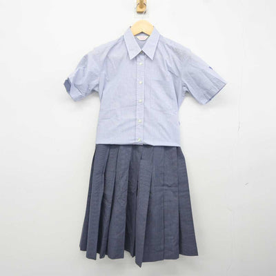 【中古】岐阜県 鶯谷高等学校 女子制服 2点 (シャツ・スカート) sf043994