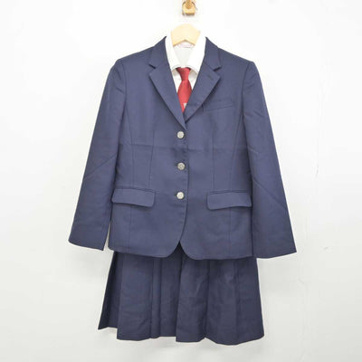 【中古】福岡県 八幡中央高等学校 女子制服 5点 (ブレザー・ニット・シャツ・スカート) sf044004