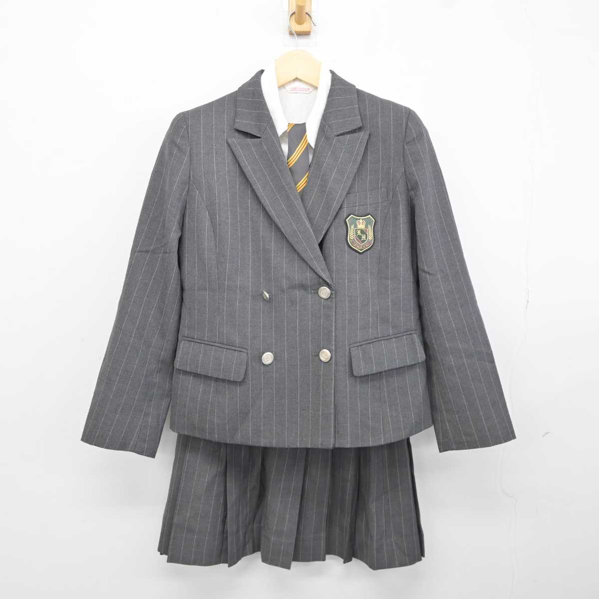 【中古】東京都 錦城高等学校 女子制服 5点 (ブレザー・ベスト・シャツ・セーラー服) sf044009