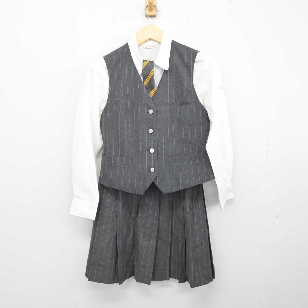 【中古】東京都 錦城高等学校 女子制服 5点 (ブレザー・ベスト・シャツ・セーラー服) sf044009