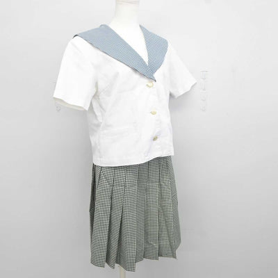 【中古】岡山県 就実高等学校 女子制服 2点 (セーラー服・スカート) sf044029