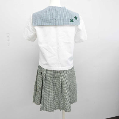 【中古】岡山県 就実高等学校 女子制服 2点 (セーラー服・スカート) sf044029