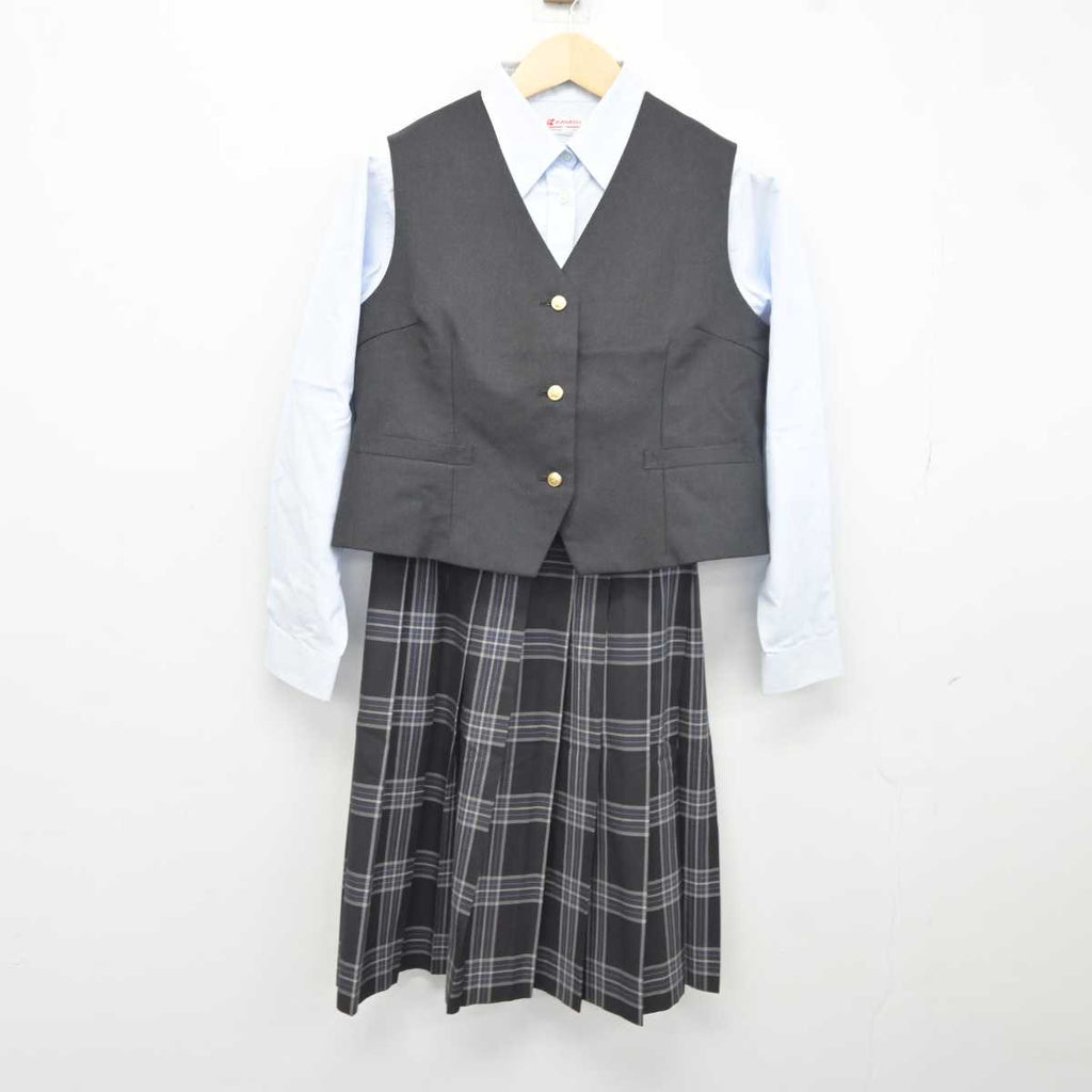 【中古】宮崎県 延岡星雲高等学校 女子制服 3点 (シャツ・ベスト・スカート) sf044068 | 中古制服通販パレイド