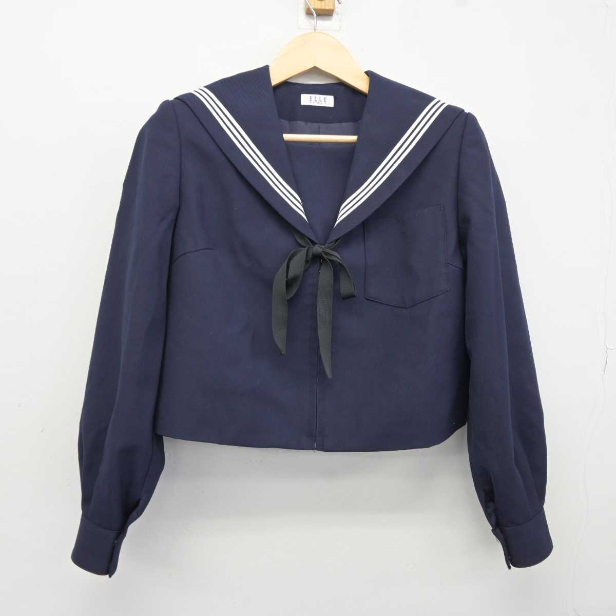 【中古】愛知県 尾西第二中学校 女子制服 3点 (セーラー服・スカート) sf044078