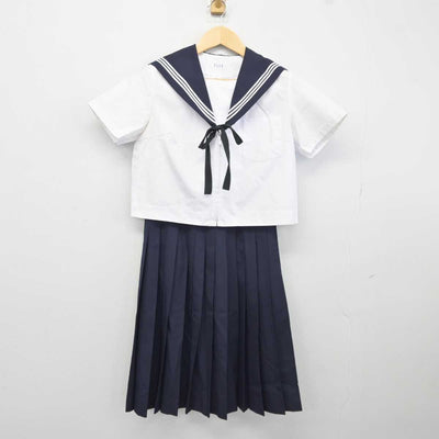 【中古】愛知県 尾西第二中学校 女子制服 4点 (セーラー服・スカート) sf044079