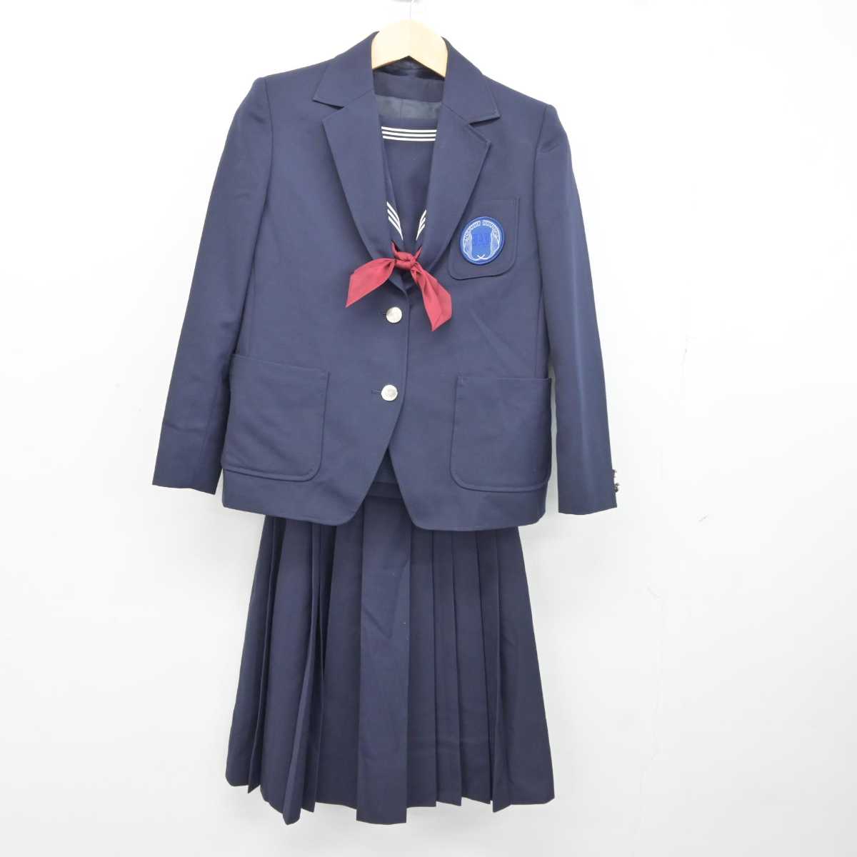 【中古】北海道 遺愛女子高等学校  女子制服 5点 (ブレザー・セーラー服・スカート) sf044086