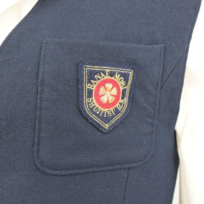 【中古】岡山県 就実高等学校 女子制服 5点 (ブレザー・ベスト・シャツ・スカート) sf044091