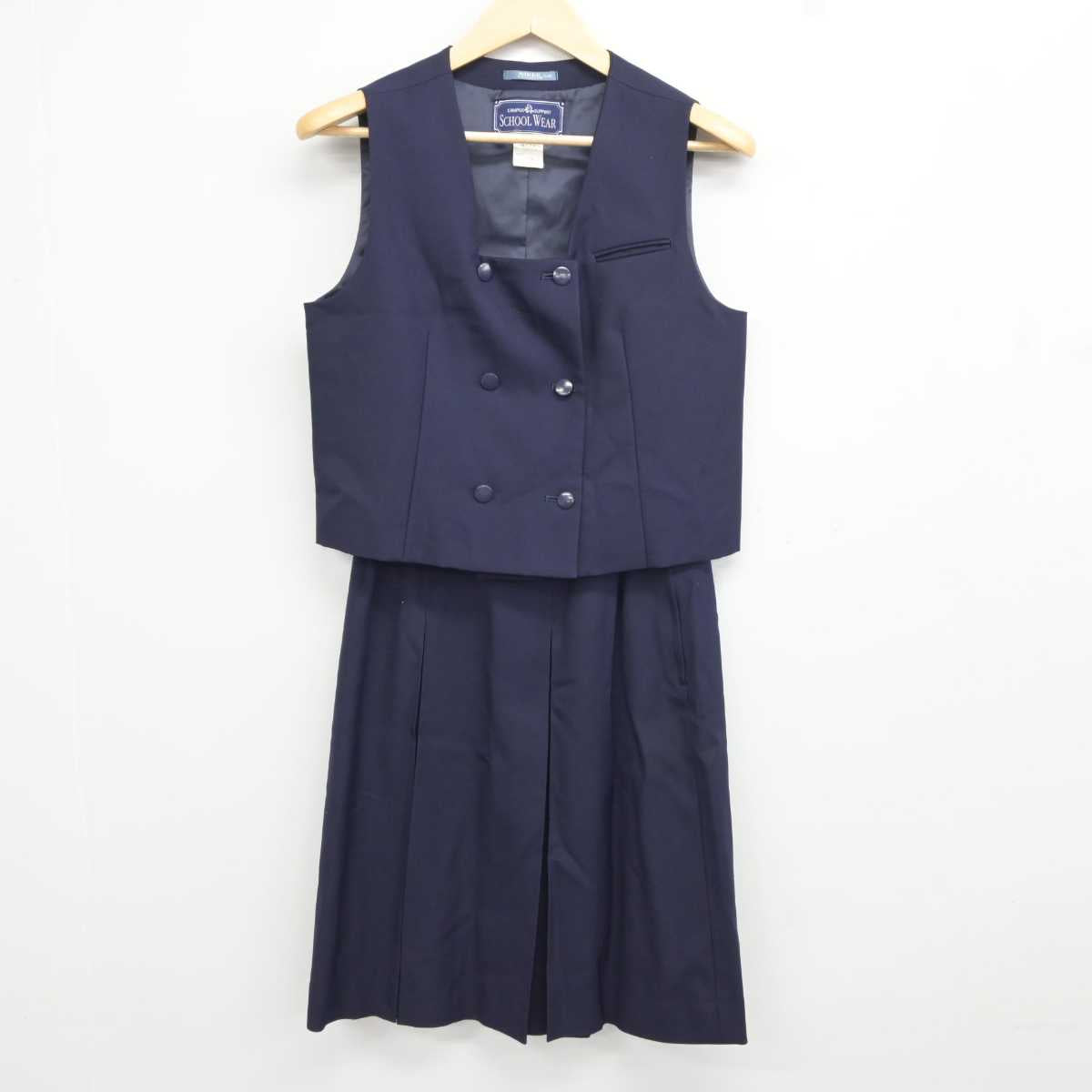 【中古】埼玉県 川越女子高等学校 女子制服 3点 (ブレザー・ベスト・スカート) sf044095