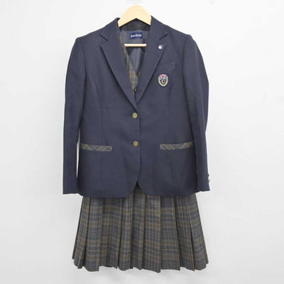 【中古】埼玉県 桶川高等学校 女子制服 4点 (ブレザー・ベスト・スカート) sf044097