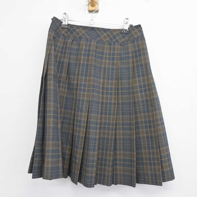 【中古】埼玉県 桶川高等学校 女子制服 4点 (ニットベスト・シャツ・スカート) sf044098