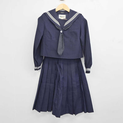 【中古】東京都 上一色中学校 女子制服 3点 (セーラー服・スカート) sf044100