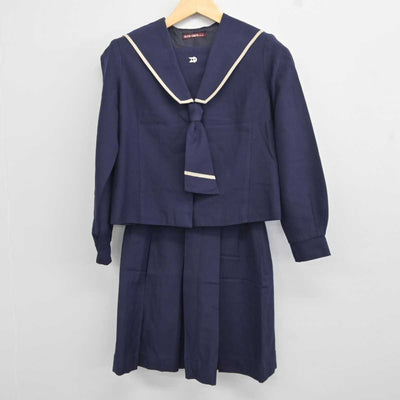 【中古】和歌山県 高野口中学校 女子制服 3点 (セーラー服・スカート) sf044108