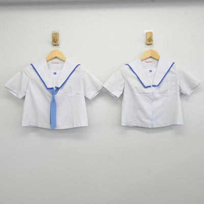 【中古】和歌山県 高野口中学校 女子制服 4点 (セーラー服・スカート) sf044109