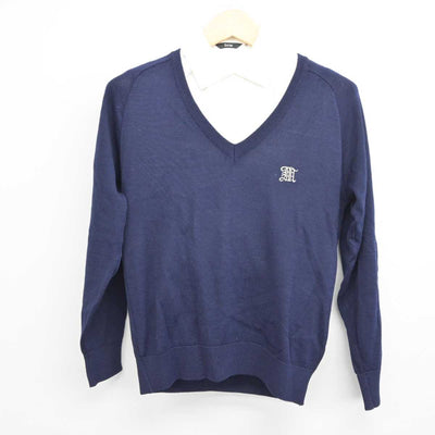 【中古】 三輪田学園中学校・高等学校 女子制服 2点 (ニット・シャツ) sf044119