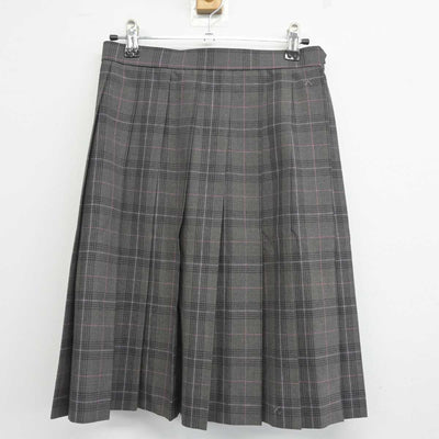 【中古】千葉県 小金高等学校 女子制服 3点 (ニット・スカート) sf044129