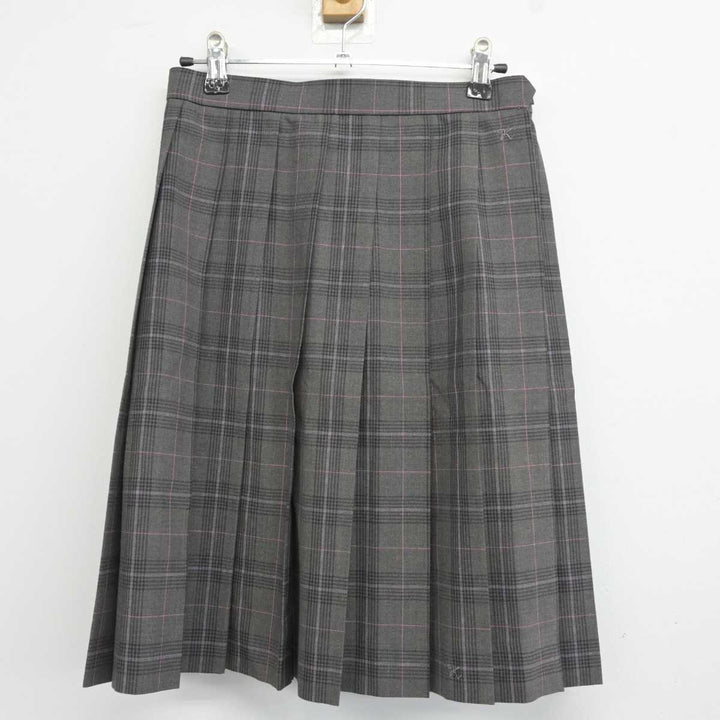 中古】千葉県 小金高等学校 女子制服 3点 (ニット・スカート