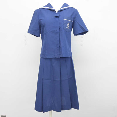 【中古】熊本県 熊本信愛女学院中学高等学校 女子制服 2点 (セーラー服・スカート) sf044134