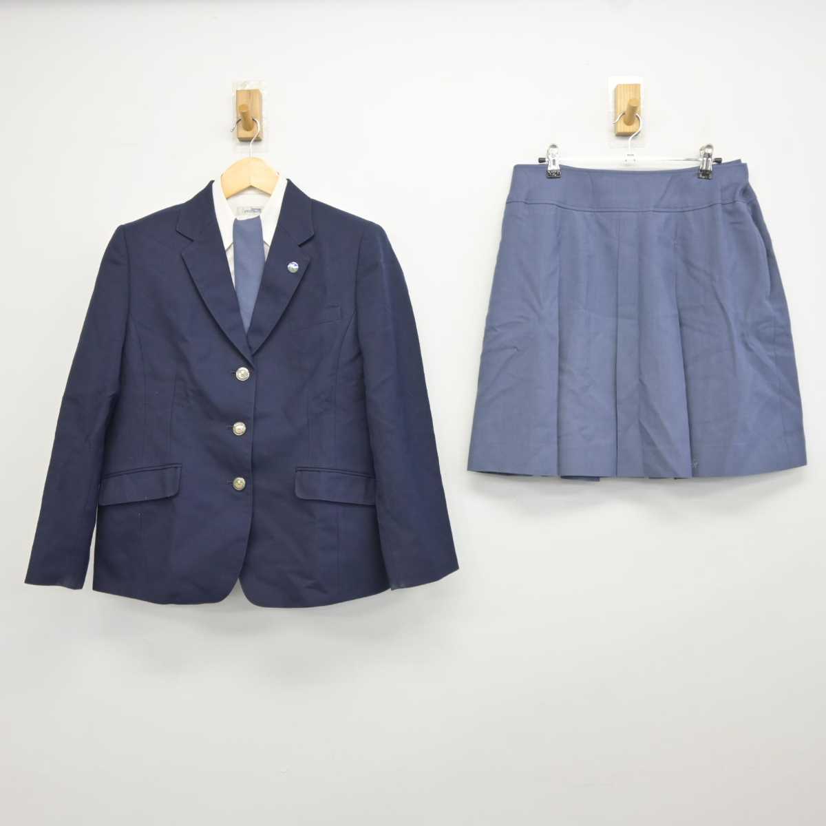 【中古】宮城県 名取北高等学校 女子制服 5点 (ブレザー・シャツ・スカート) sf044145