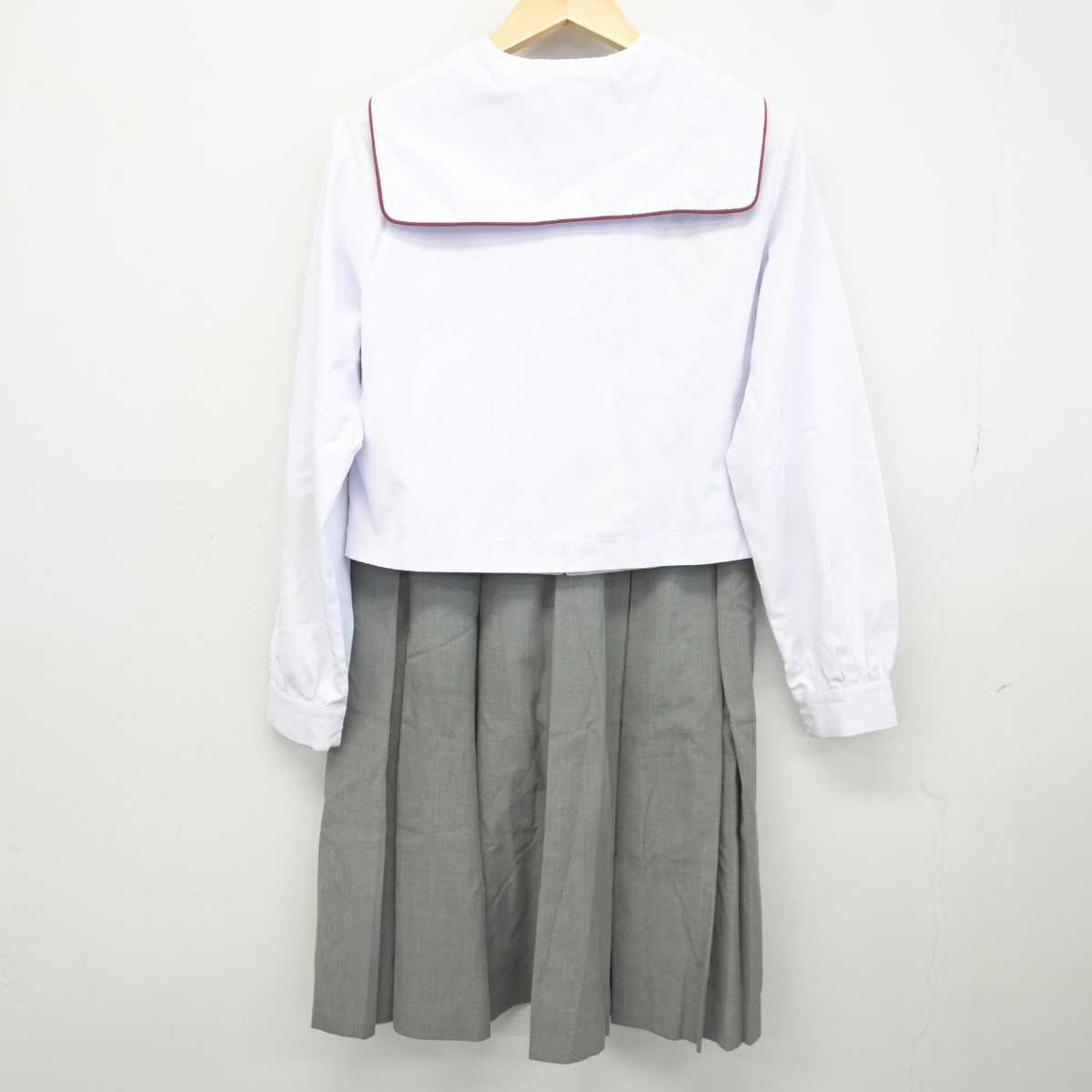 【中古】大分県 大分商業高等学校 女子制服 3点 (セーラー服・スカート) sf044153