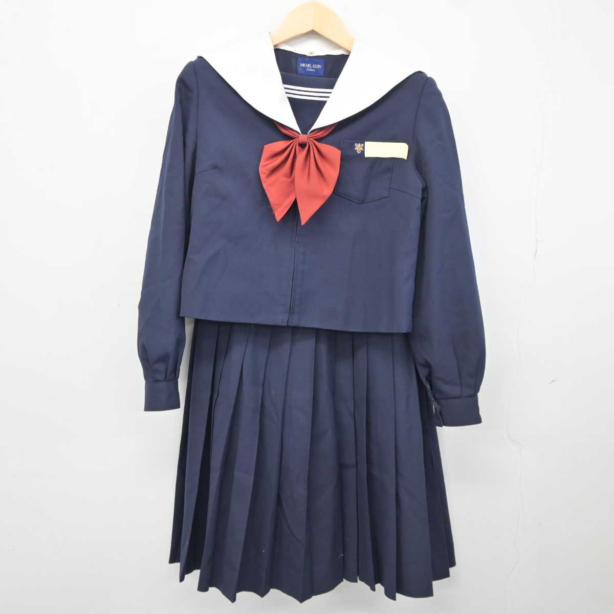 【中古】大分県 大東中学校 女子制服 3点 (セーラー服・スカート) sf044155