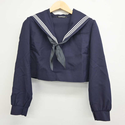 【中古】佐賀県 鳥栖高等学校 女子制服 3点 (セーラー服・スカート) sf044157